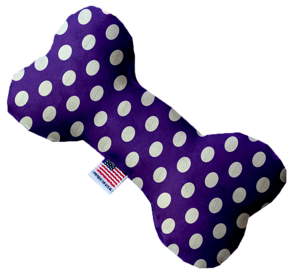 Mirage Pet 1245-SFTYBN8 Royal Purple Swiss Dots 8 in. Stuffing Free Bo