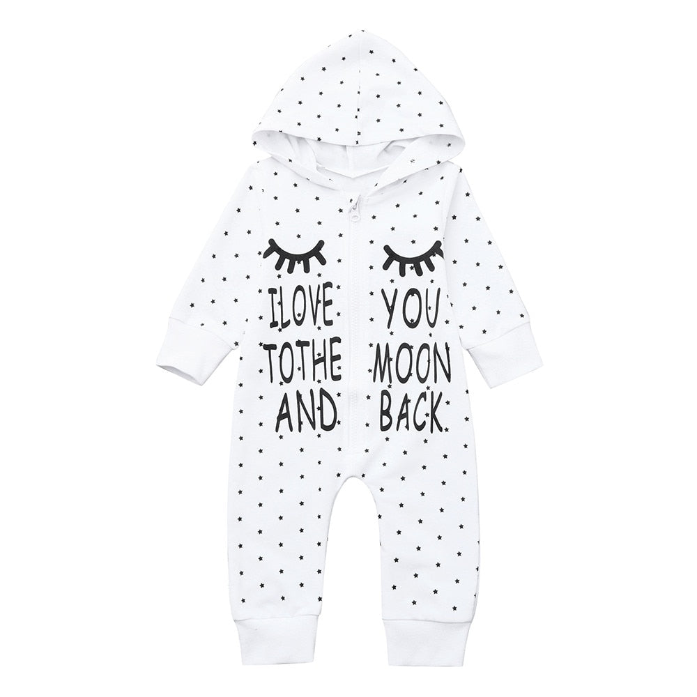 Newborn Infant Rompers Baby Boy Girl Letter