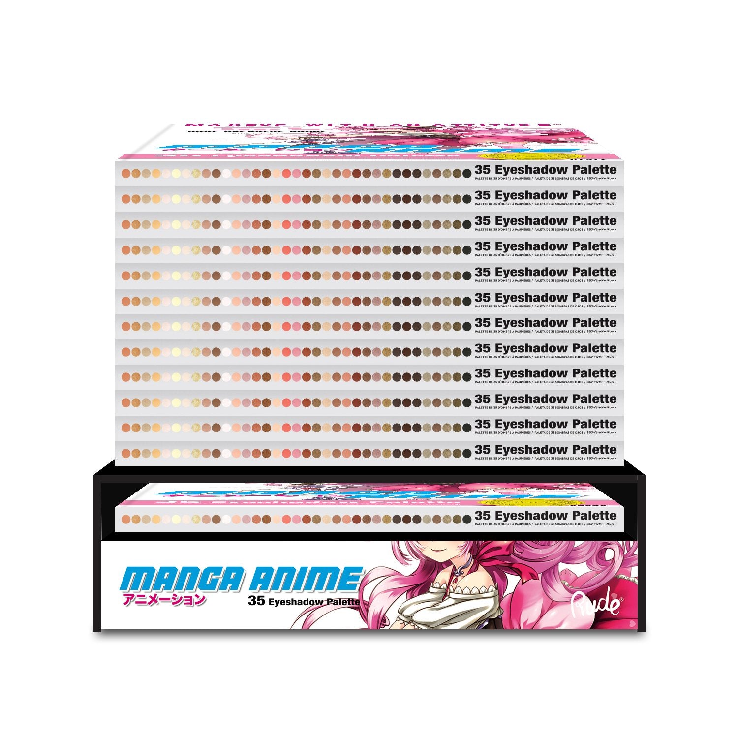 Manga Anime Eyeshadow Palette Display Set, 24 pcs | Gold Thanatos