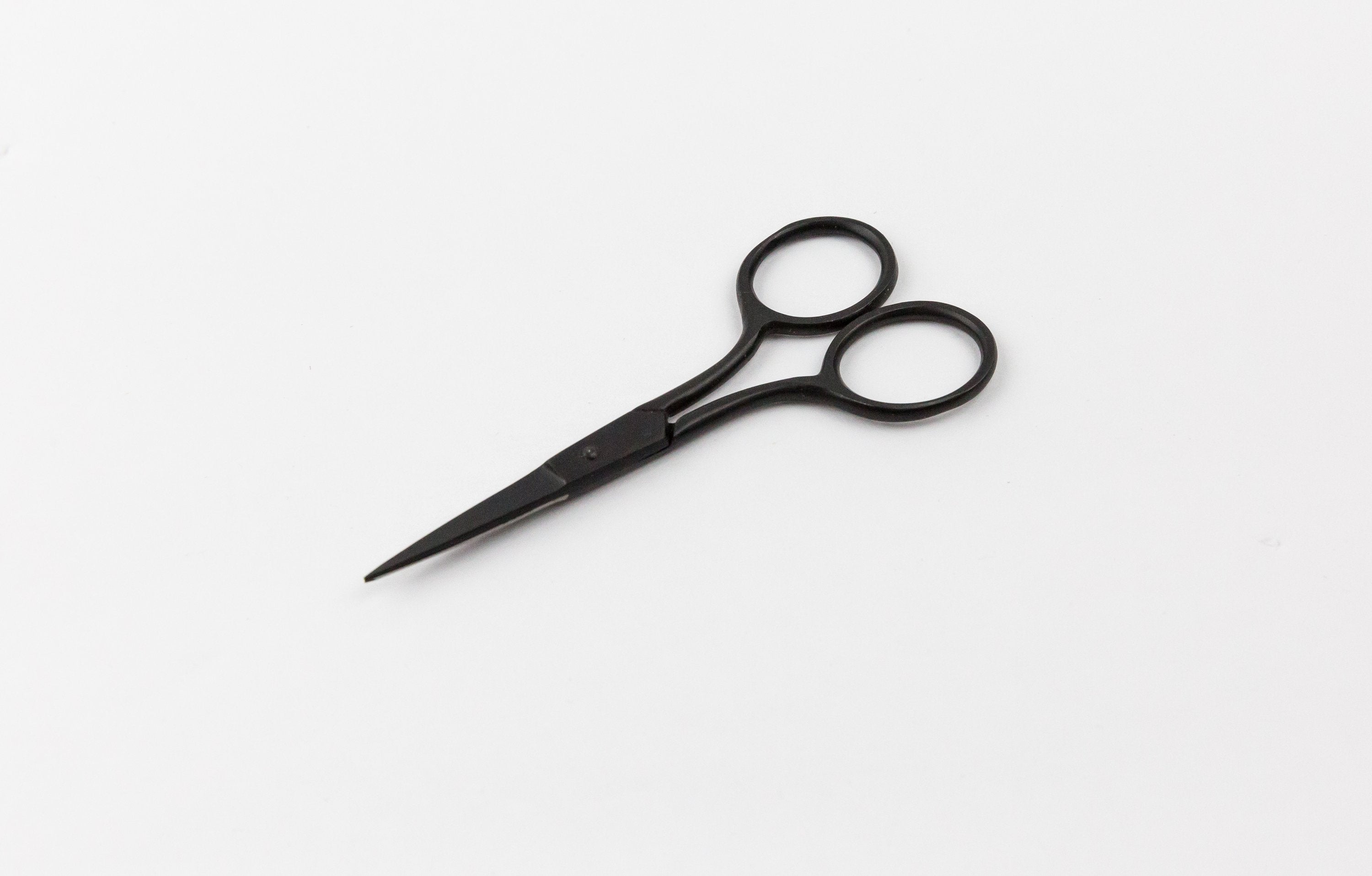 Men’s 4″ Brushed Gunmetal Beard & Mustache Scissors