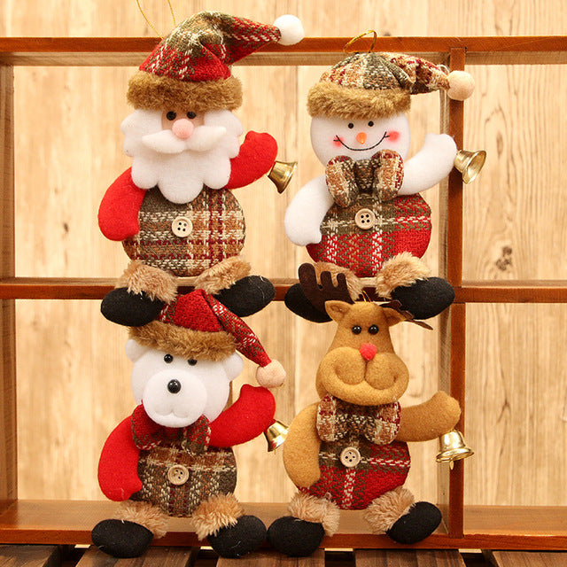 Merry Christmas Ornaments Gift Santa Claus Snowman