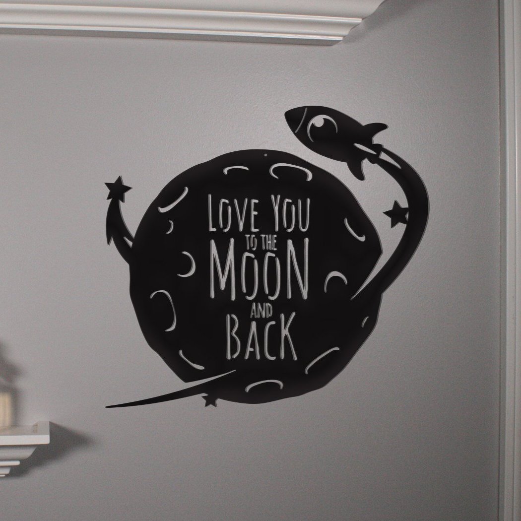 Moon and Back - Rocket - Metal Wall Art/Decor | Canis Minor