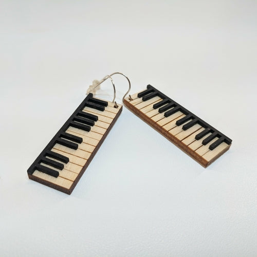 Musical Instruments | Natural Wood Earrings