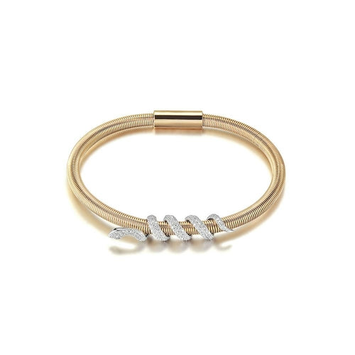 Snake Coiled Bangle Bracelet