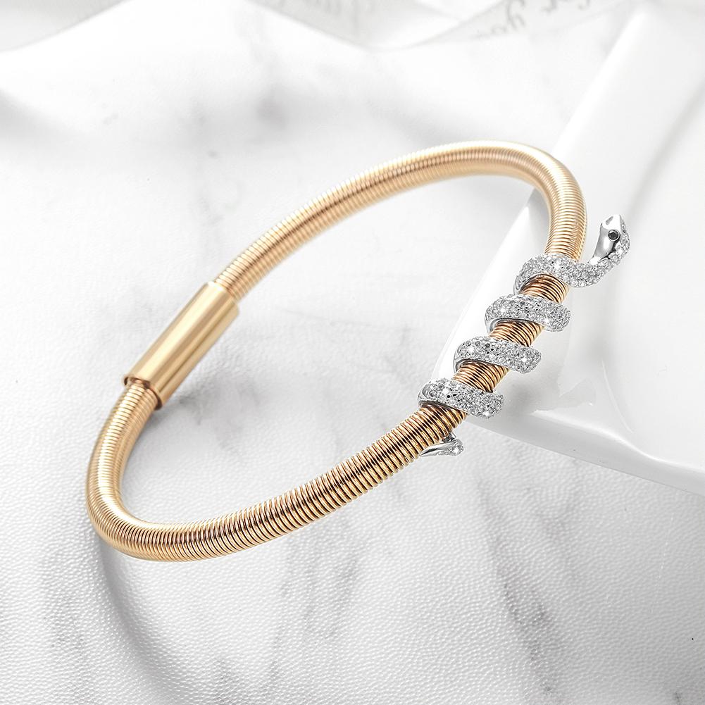 Snake Coiled Bangle Bracelet