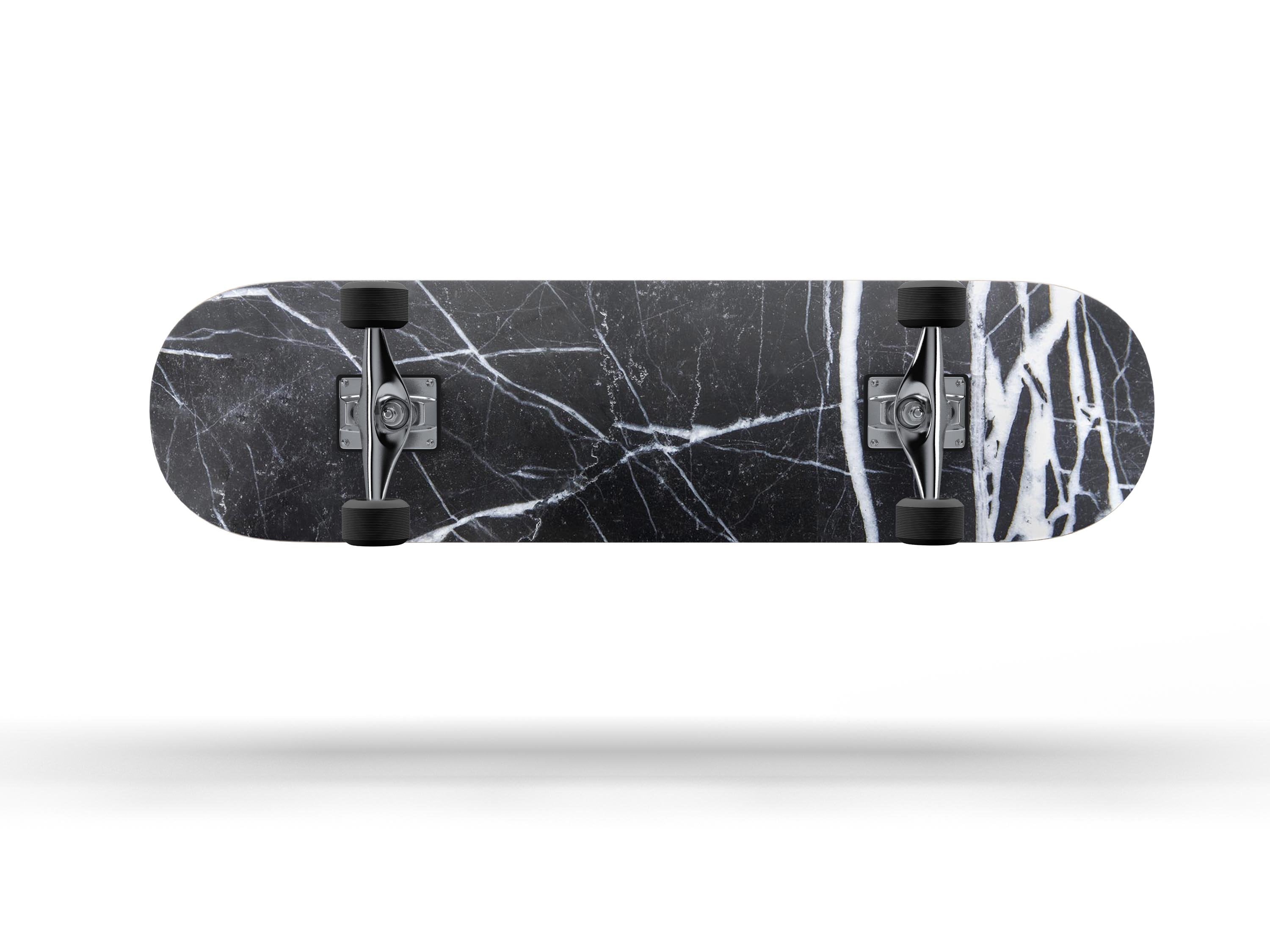 Natural Black & White Marble Stone - Full Body Skin Decal Wrap Kit for