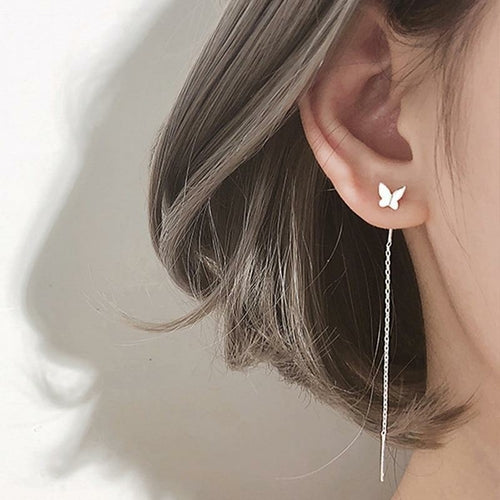 New Fashion Little Bird Drop Long Hanging Earrings for Women Elegant