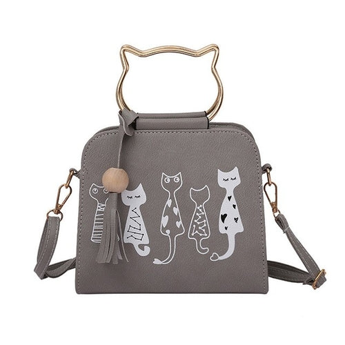 Women Messenger Bag Handbags Cat Rabbit