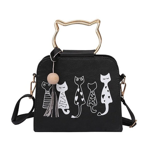 Women Messenger Bag Handbags Cat Rabbit