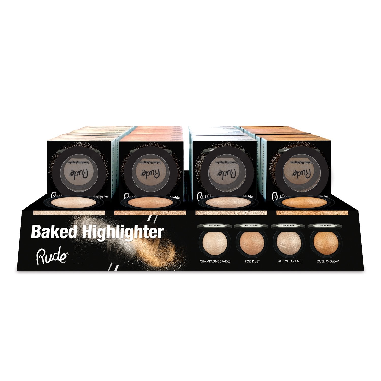 Baked Highlighter Shimmer Set A, 48pcs | Gold Thanatos