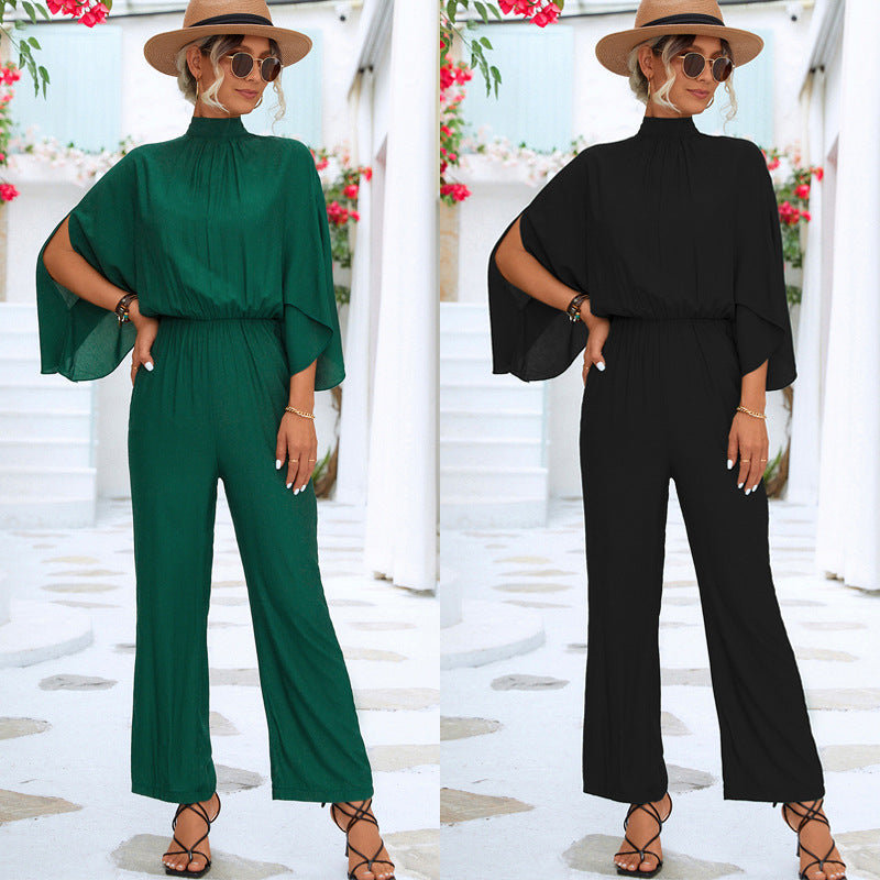Stand Collar Jumpsuit