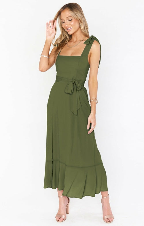 Sleeveless High Split Dress