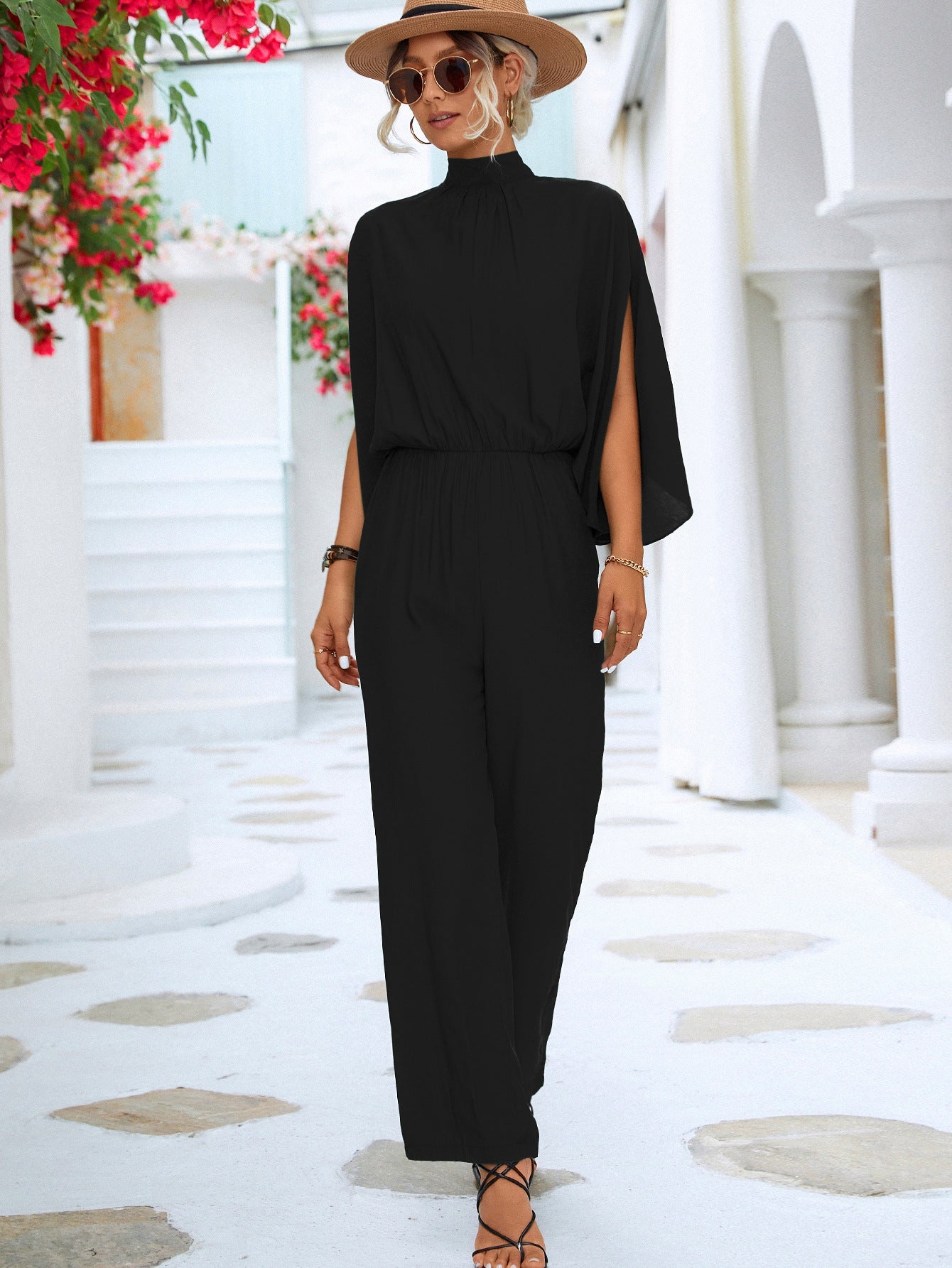 Stand Collar Jumpsuit