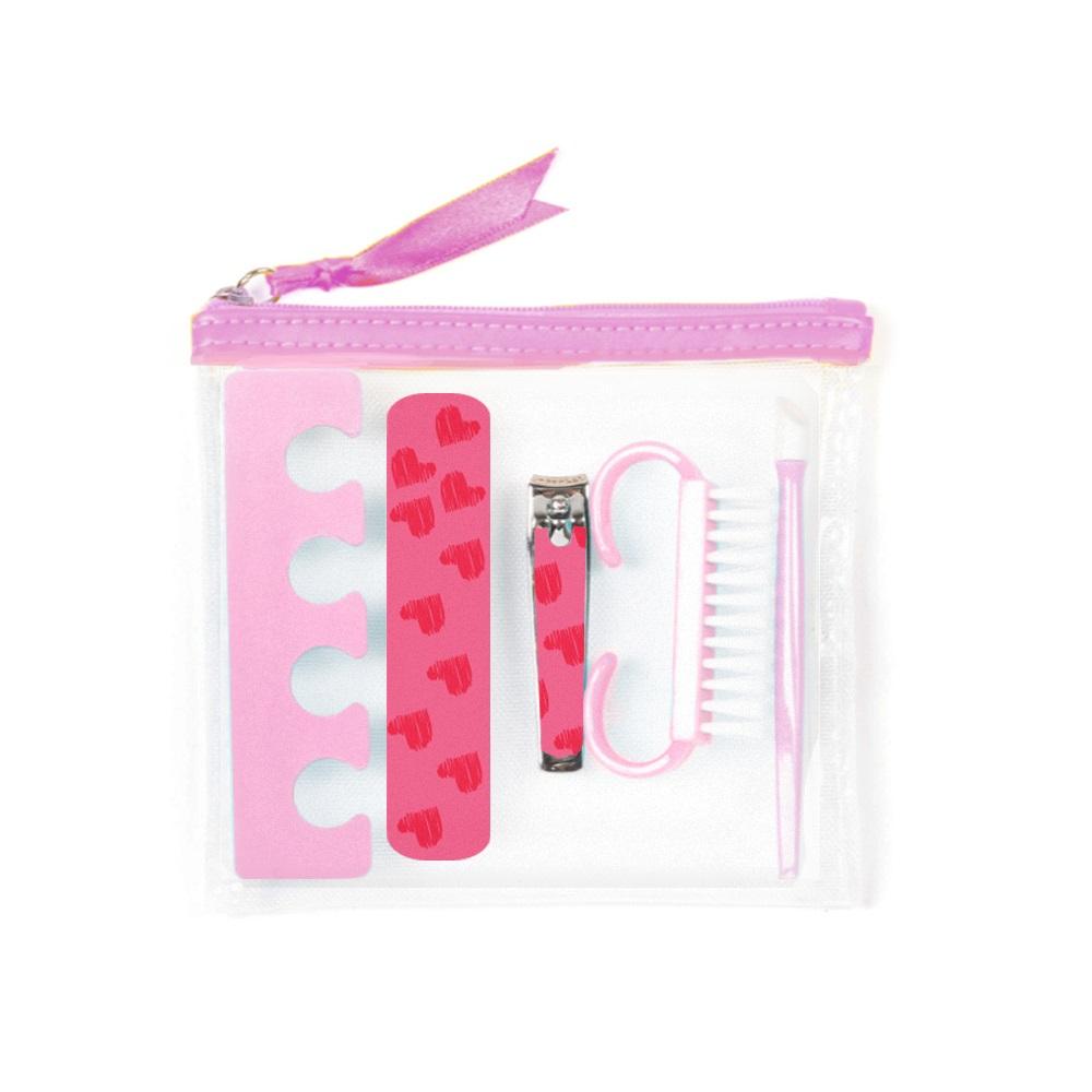 OH Fashion Manicure set Pink Transparent, 6 PCs | Pink Hector