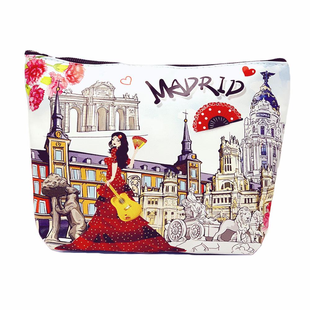 OH Fashion Makeup Bag Discovering Madrid