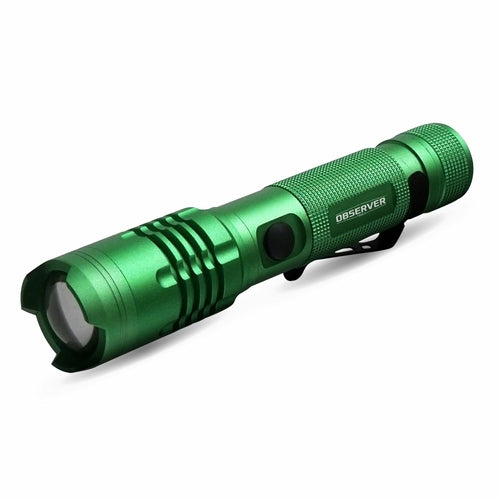 Observer 1200 Lumen Tactical LED Rechargeable Flashlight with Power Bank & Dual