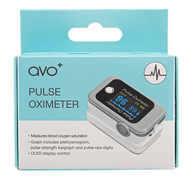 avo+ Fingertip Pulse Oximeter - Digital LED Reliable Reading