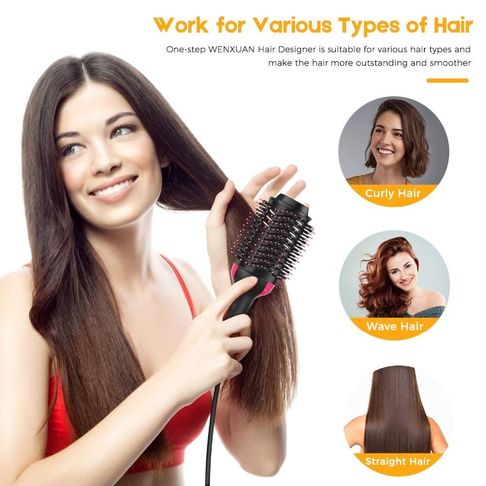 One Step Electric Hot Air Brush Multifunctional Negative Ions Hair | Datolite