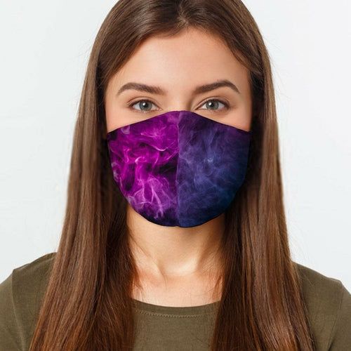 Purple Smoke Face Cover