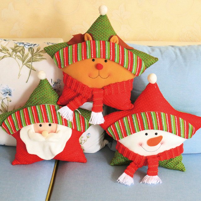 Pillow Christmas Five-Pointed Star Pillow Home