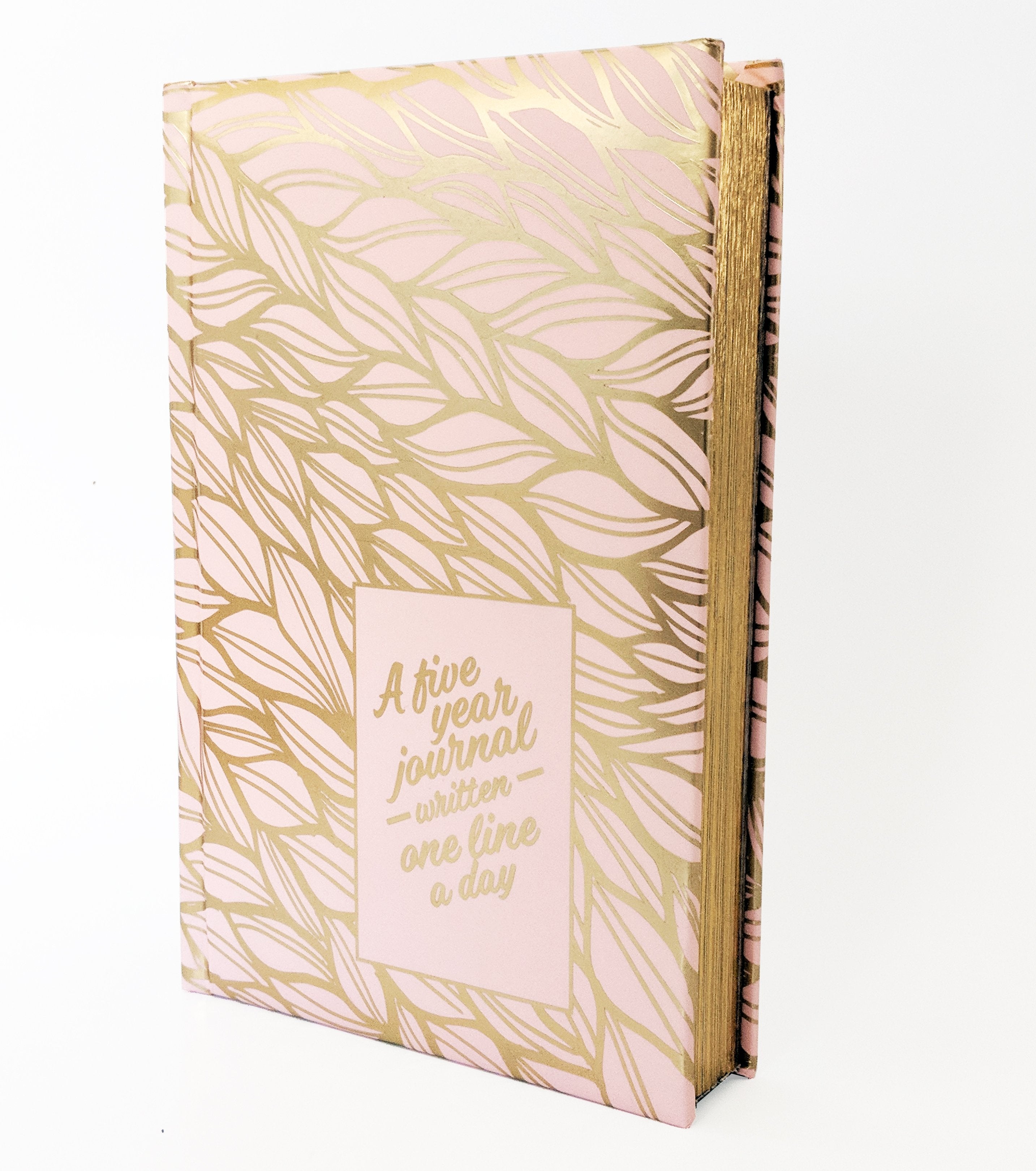 A Five Year Journal Written One Line A Day (Pink Gold) | Fuchsia Hephaestus