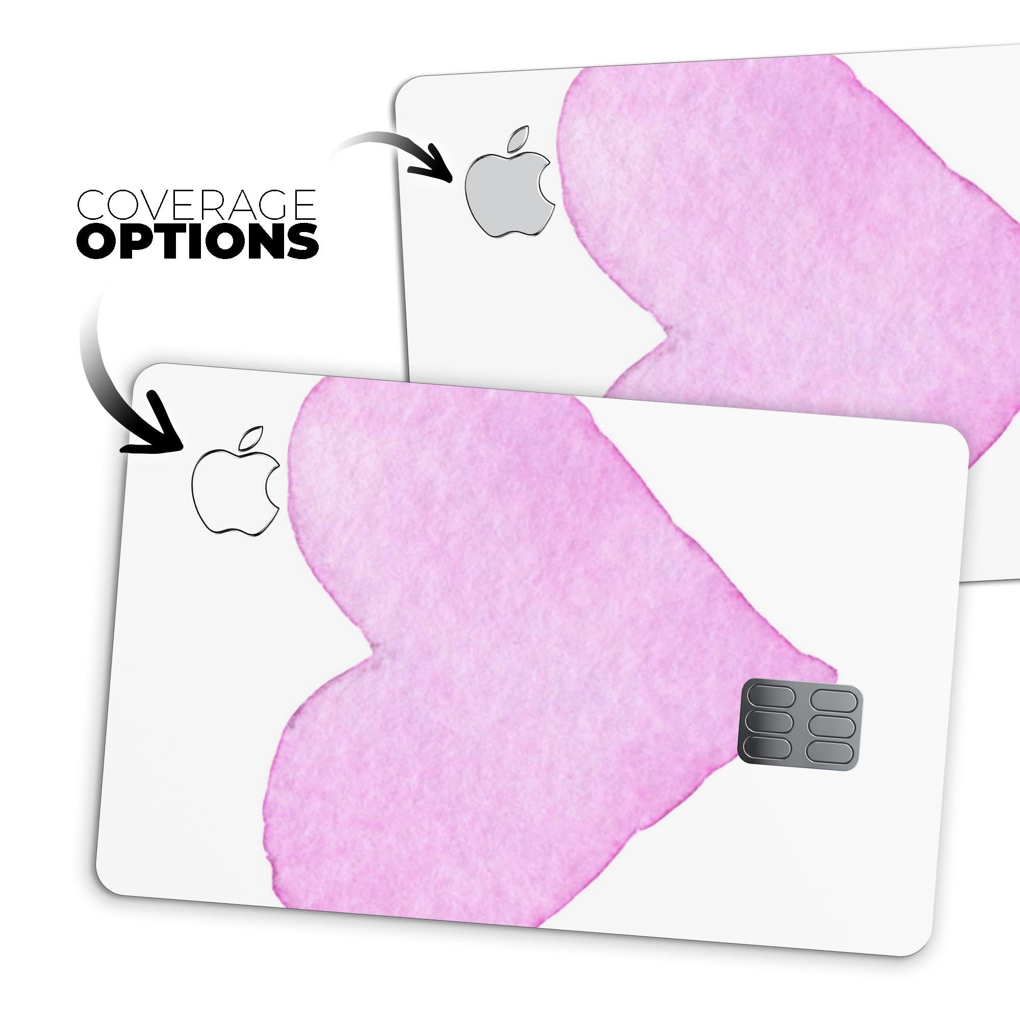 Pink Watercolor Heart - Premium Protective Decal Skin-Kit for the