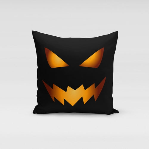 Pumpkin Face Pillow Cover