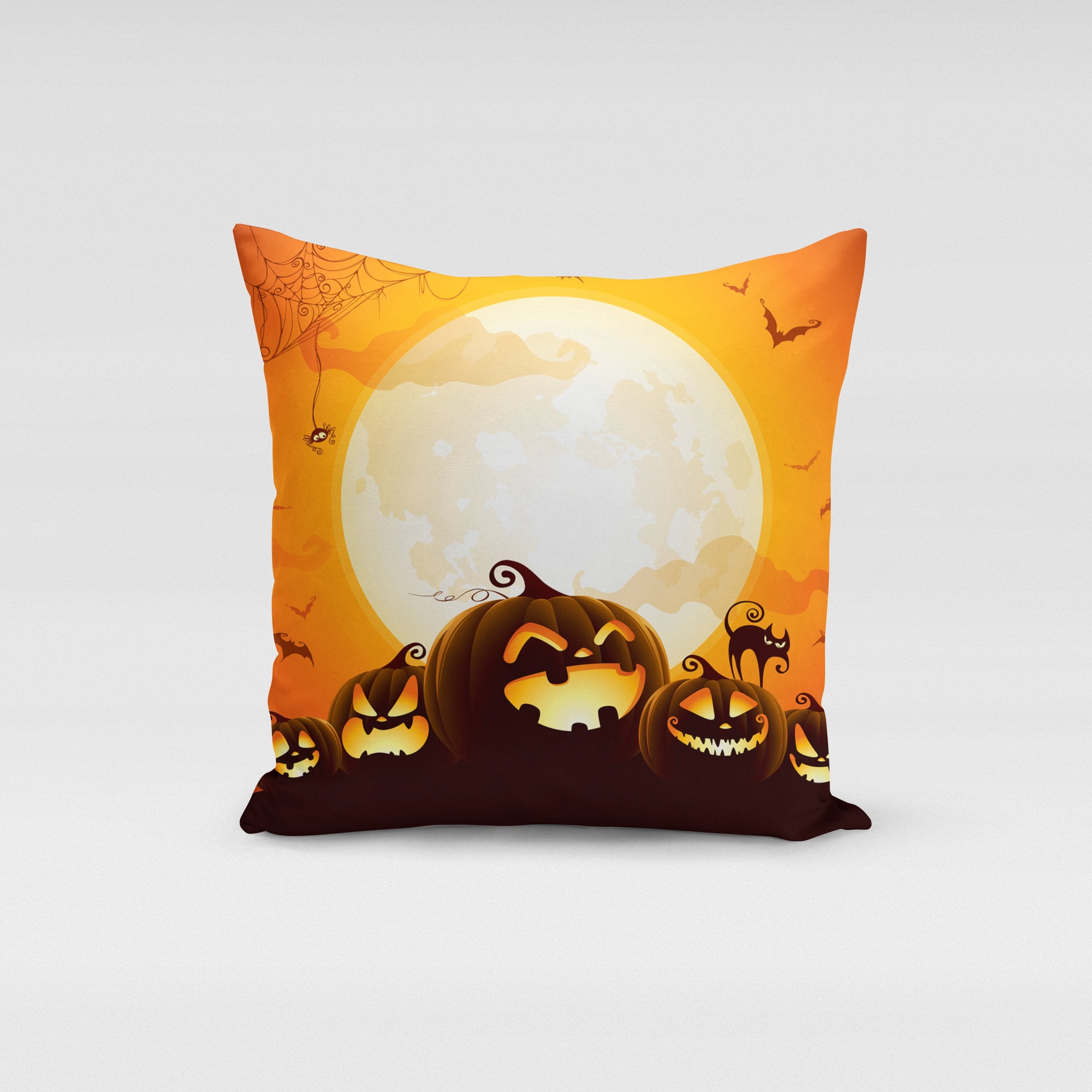 Pumpkin Moon Pillow Cover