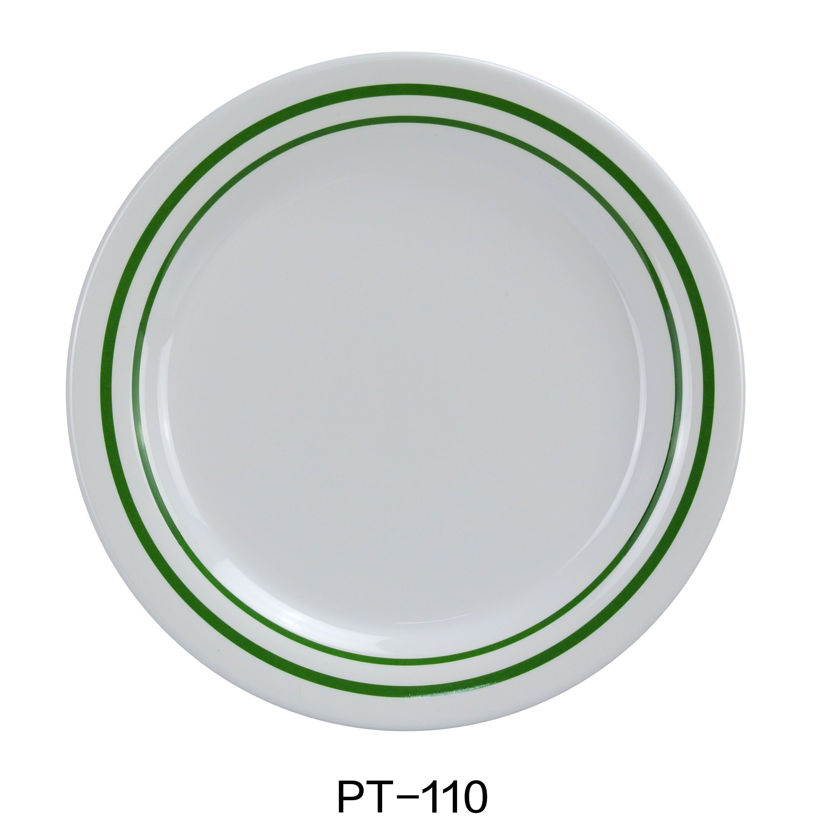 Yanco PT-110 Pine Tree Round Dinner Plate | Lime Atlas