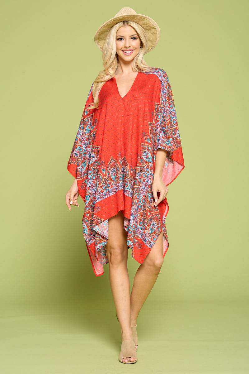 Vibrant Print Caftan