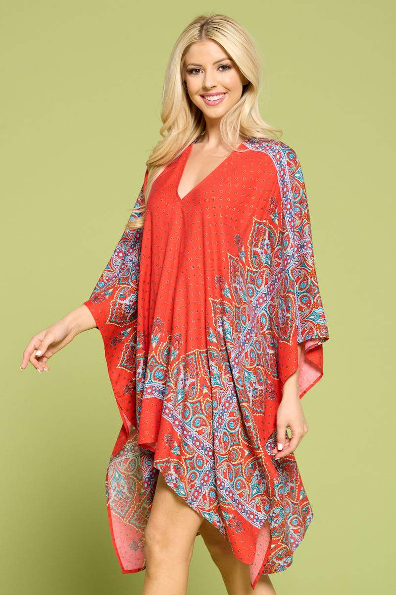 Vibrant Print Caftan