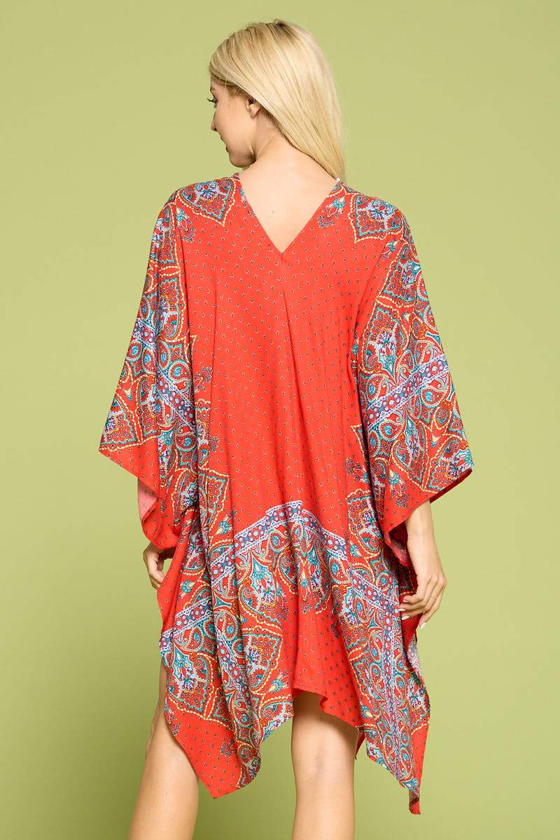 Vibrant Print Caftan