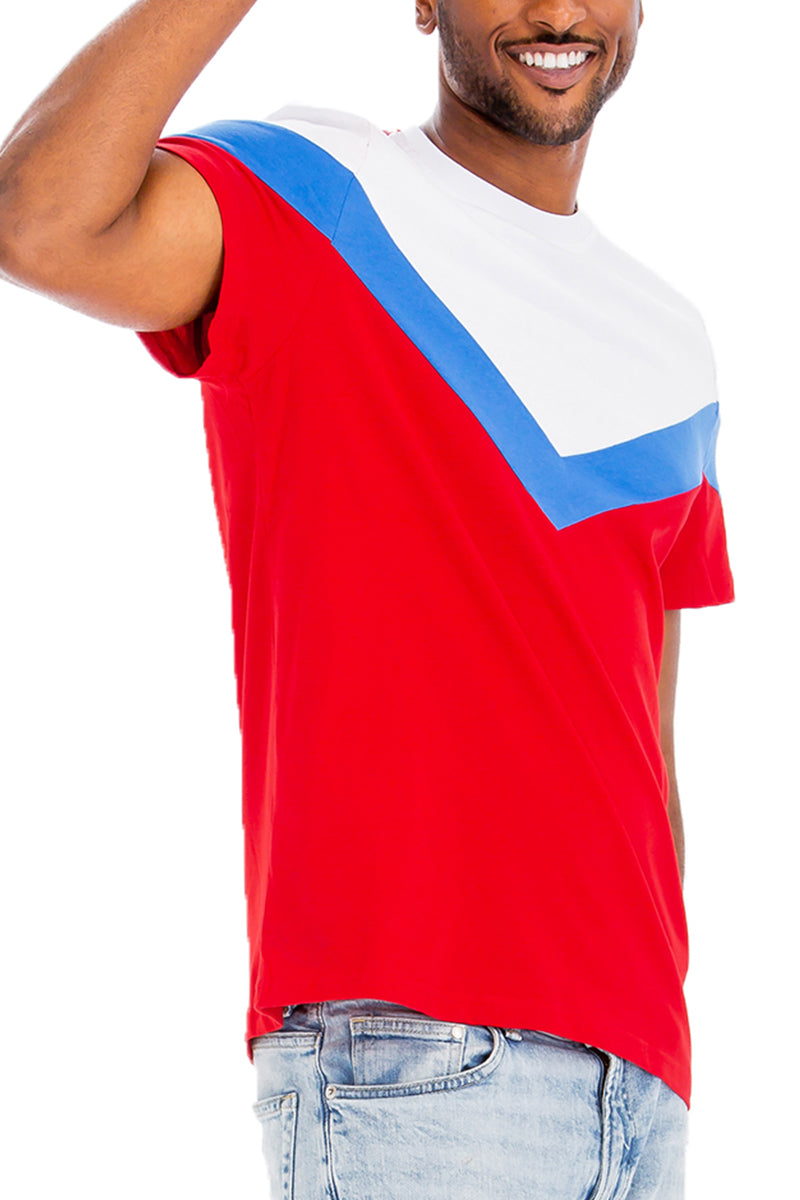 Chevron Colorblock Tee