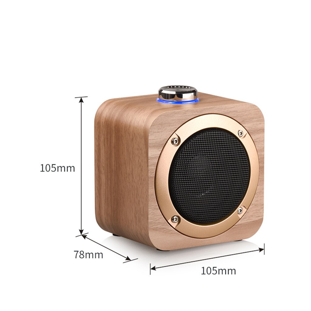 Rechargeable HIFI Portable Wooden Wireless