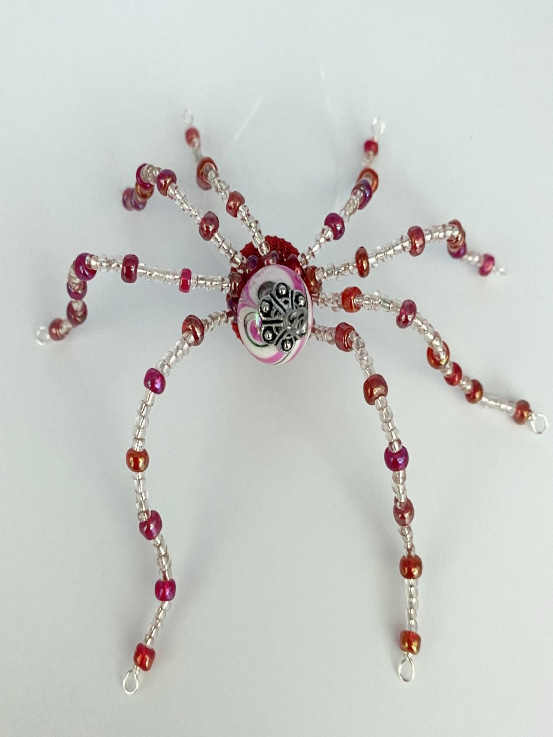 Red and Pink Christmas Spider