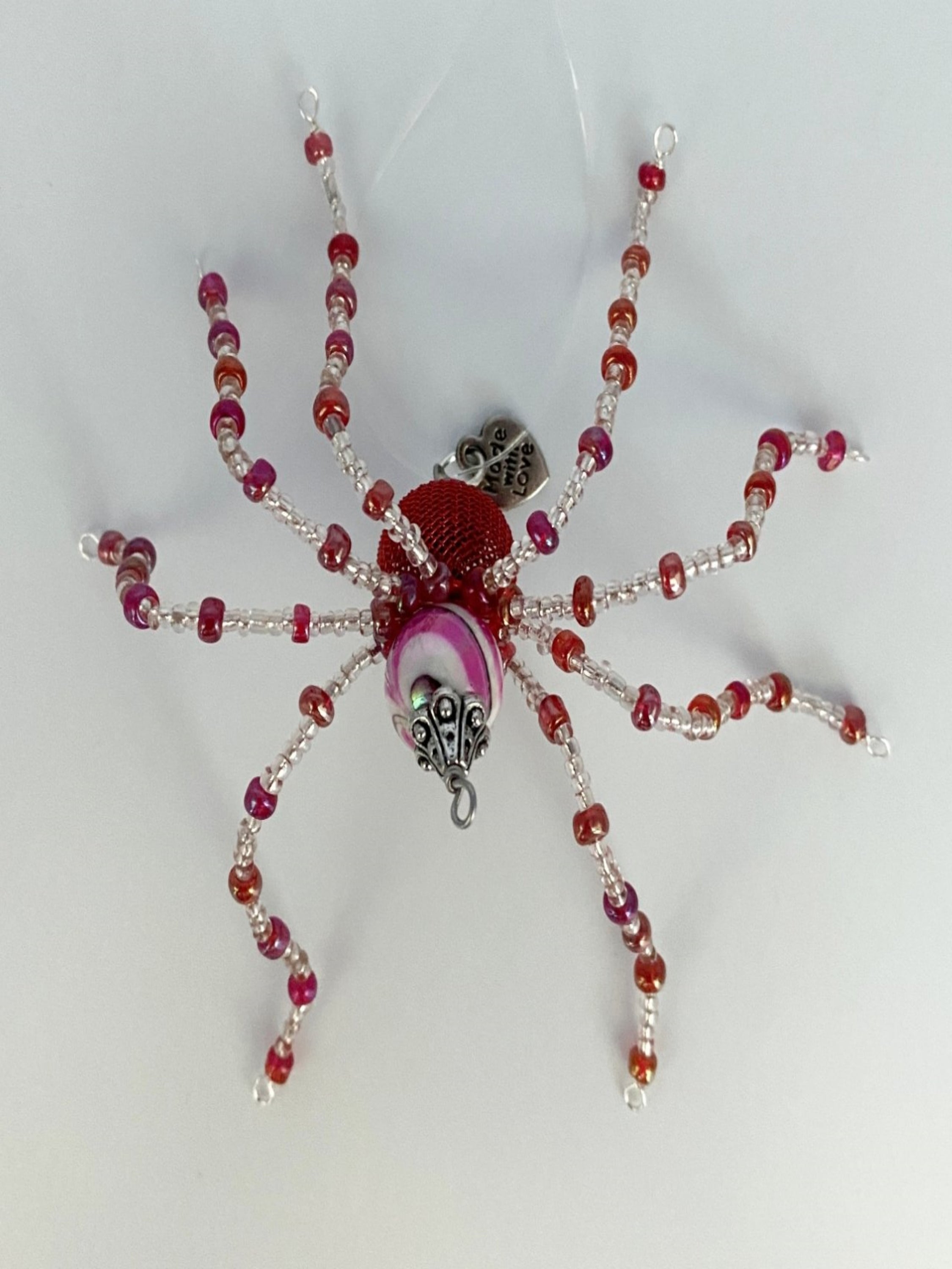 Red and Pink Christmas Spider