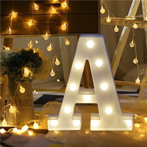 Romantic Alphabet Letter Lights Wedding party DIY