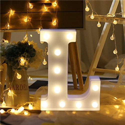 Romantic Alphabet Letter Lights Wedding party DIY