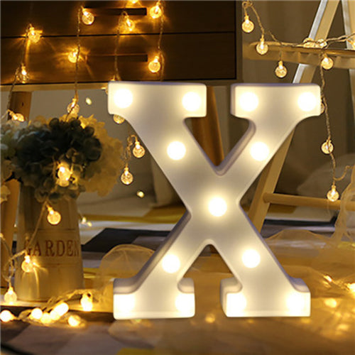 Romantic Alphabet Letter Lights Wedding party DIY