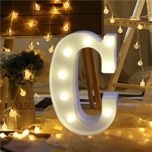 Romantic Alphabet Letter Lights Wedding party DIY