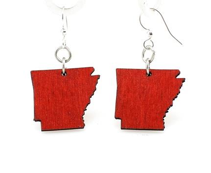 Arkansas State Earrings - S004 | Red Sunflower