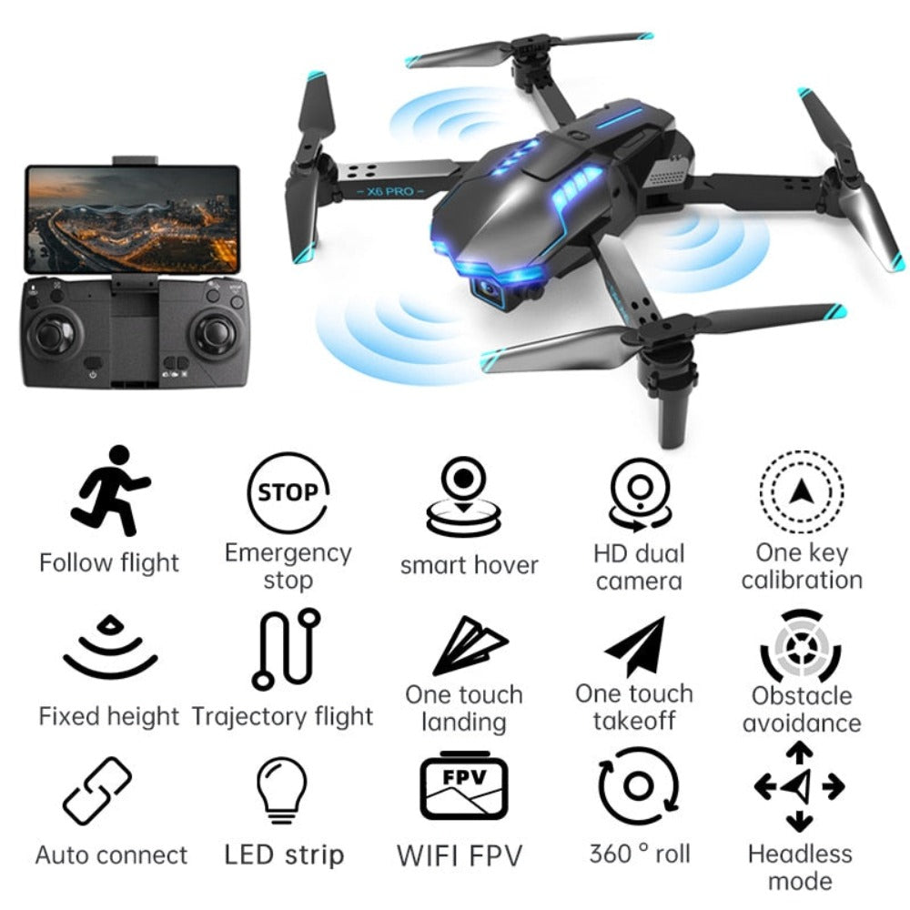 Ninja Dragon Phantom Shark 4K Dual Camera Drone With Obstacle