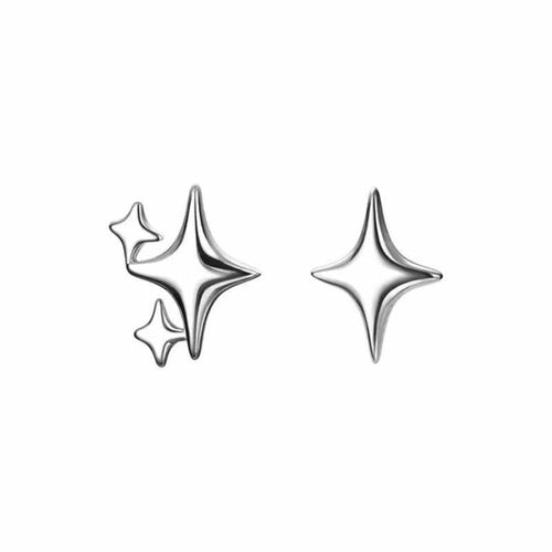 Asymmetrical Star Stud Earrings