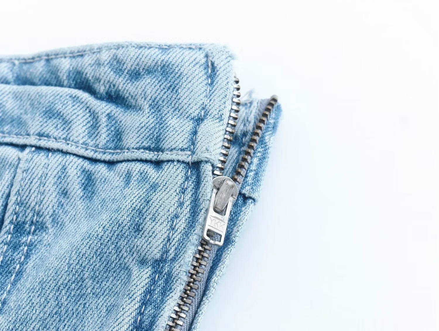 Sexy Blue Denim Sheath Mini Dress