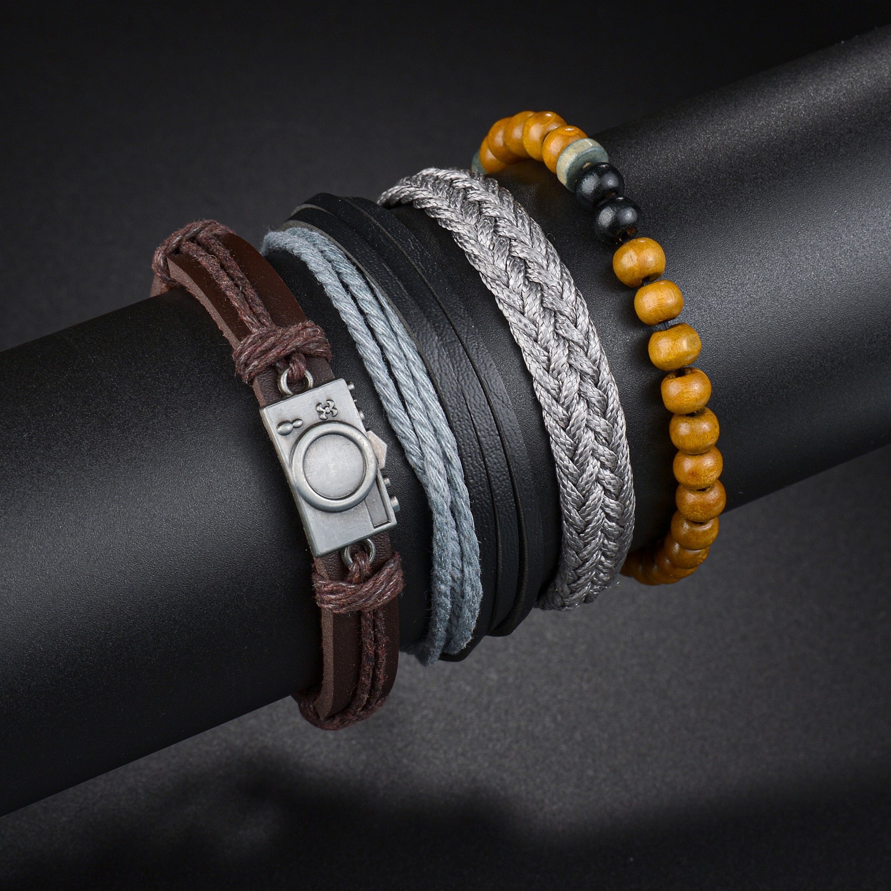 Mens Modern Multilayered Bracelet