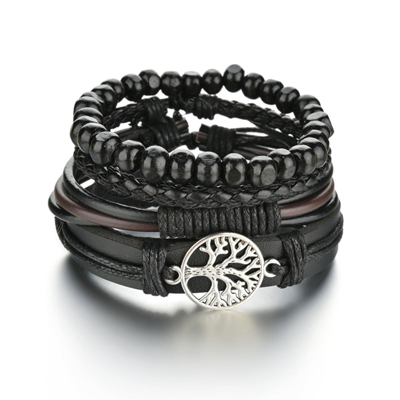 Mens Modern Multilayered Bracelet