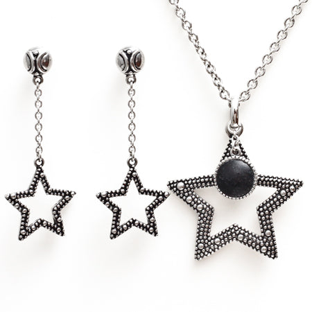 Starlight Necklace & Earrings Set | Blue Asteria