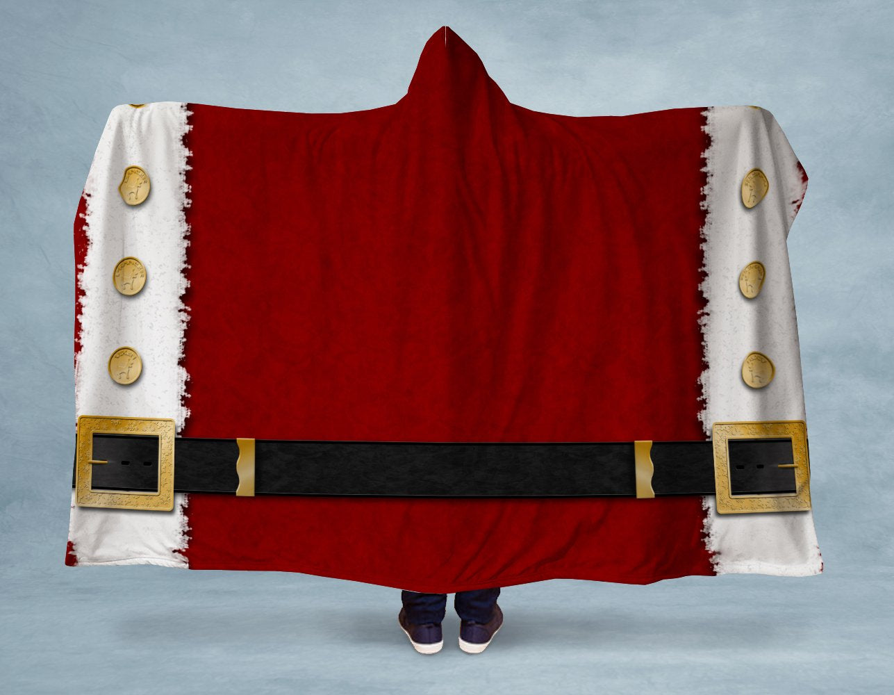 Santa Claus Coat Hooded Blanket