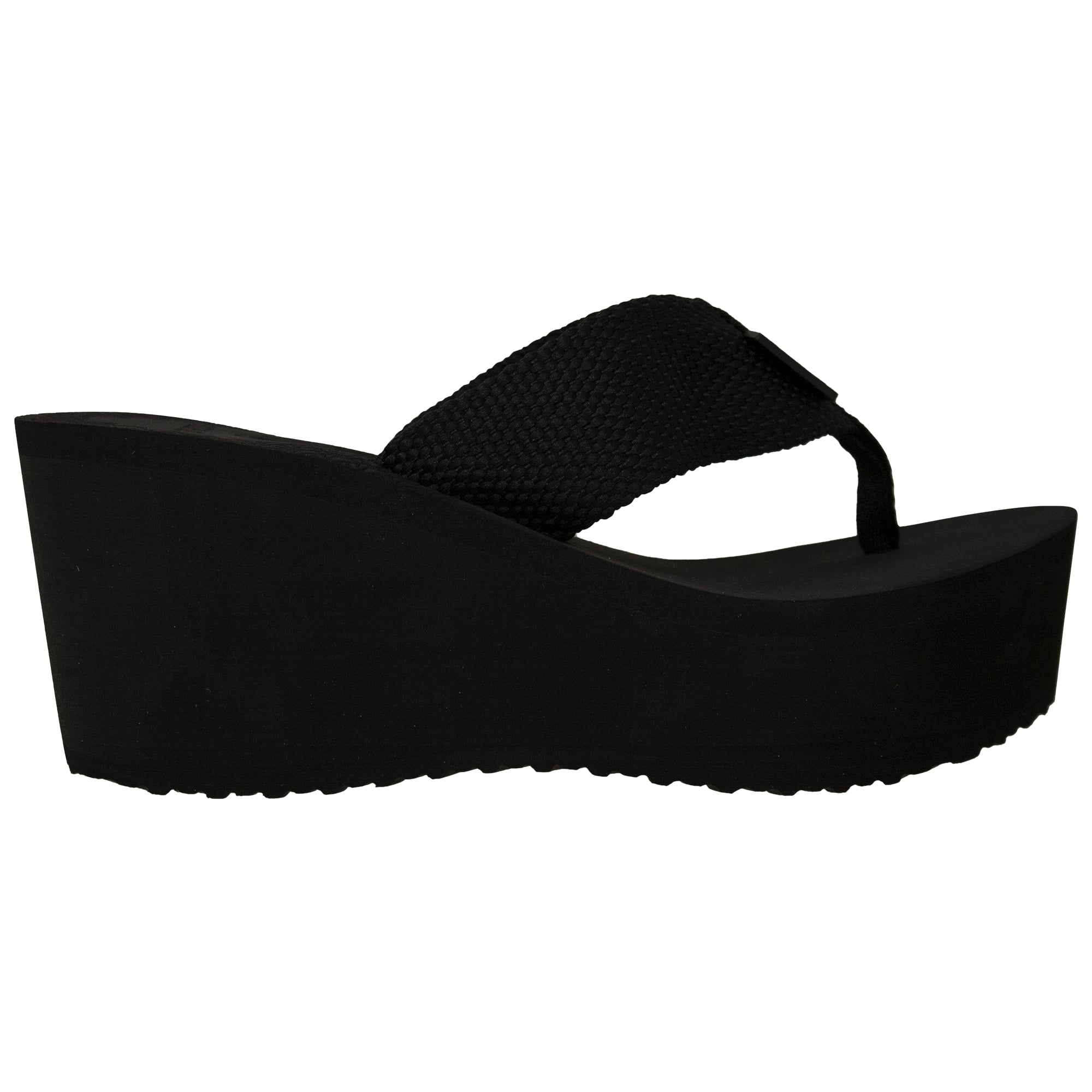 SOBEYO Thong Platform Sandals Soft Light-Weight Sole Flip Flop Wedges