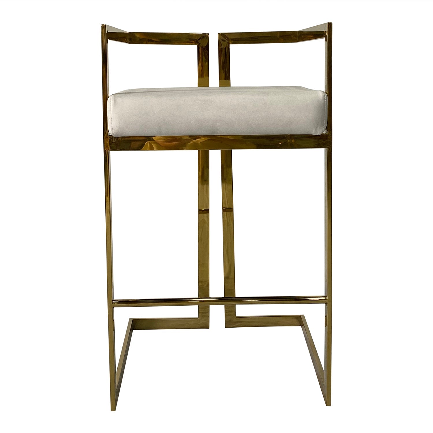 Gold and Beige Dining Chair